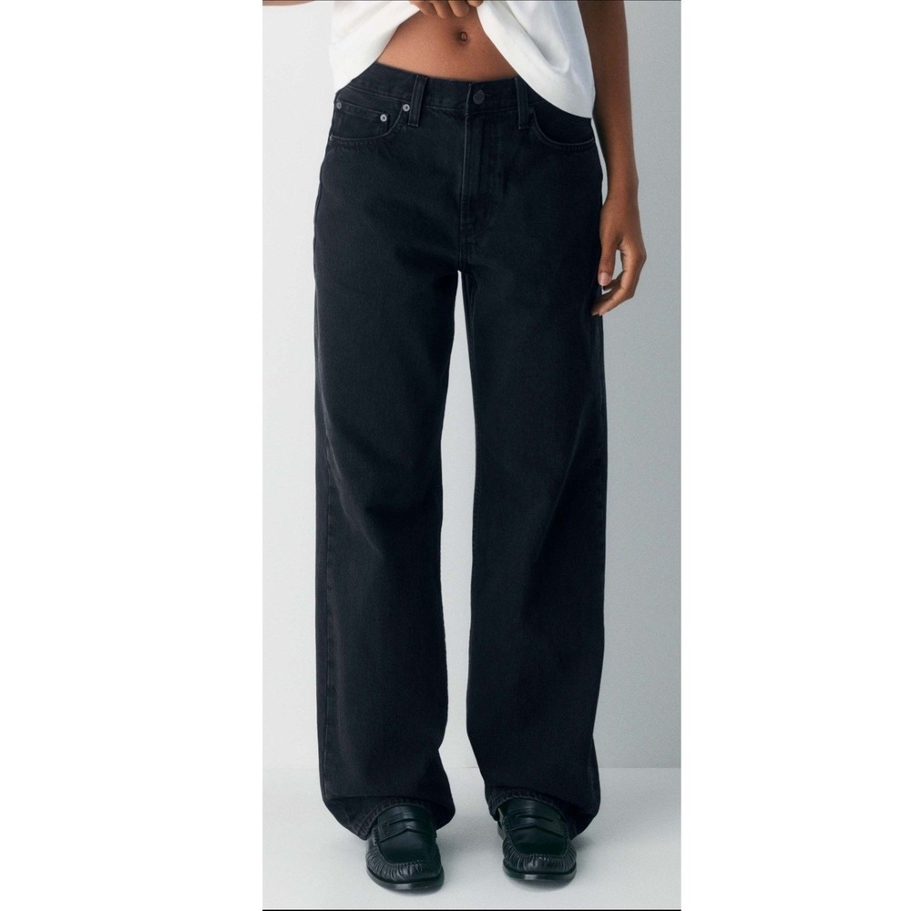 Aritzia Denim Forum The '90s Iggy Lo-Rise Baggy Jeans 26 Washed Black